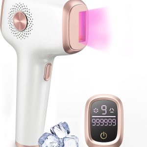INNZA IPL Hair Removal with Ice Cooling Care Function for Women Permanent,999,999 Flashes Painless IPL Hair Remover, Hair Removal Device for Armpits Legs Arms Bikini Line